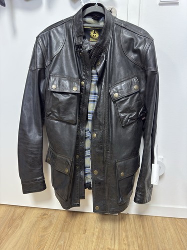 Belstaff lederjacke herren - lederjacke, xl