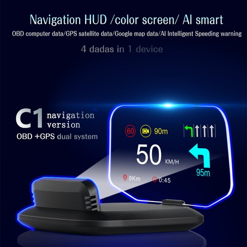 Universal auto gps obd2 hud - universal,