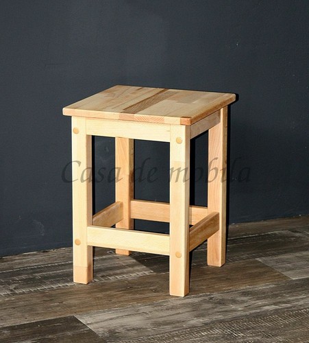 Massivholz beistell hocker - massivholz, beistell-hocker