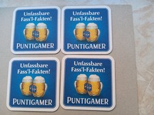 4 verschiedene Bierdeckel von Puntigamer Österreich