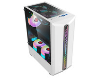 Midi Tower PC ATX Micro-ATX Mini-ITX Glas Gaming Gehäuse Gamer USB3.0 Honor Weiß