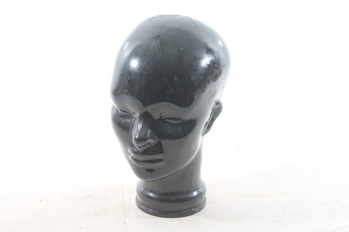 Kopf glas schwarz huthalter - kopf,