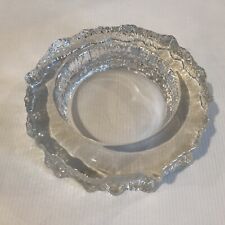 Vintage 70er Jahre Iittala Finnland Tapio Wirkkala ASLAK ART GLAS Schale/Votivkerze 