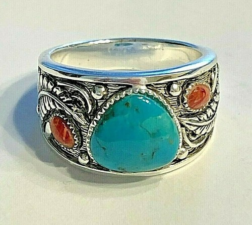 Ring 925 silber mit - mit, koralle