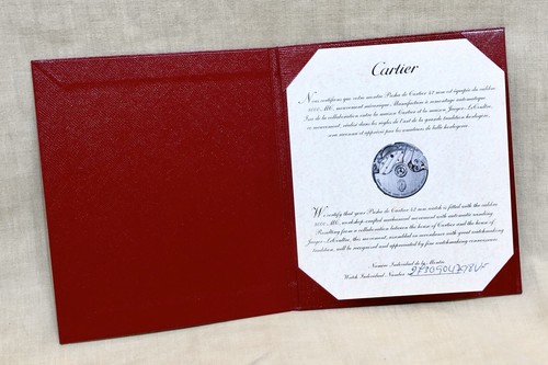 Cartier zertifikat pasha - cartier,