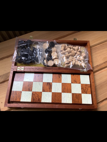 Holz schachspiel dame im - holz,