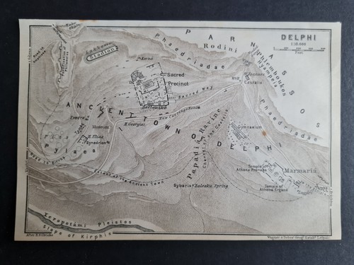 Antike karte von 1909 plan - karte,