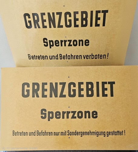 Ddr grenzschild grenzgebiet - ddr,