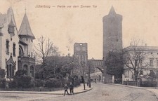 Jüterbog AK 1912 Zinnaer Tor Spaziergänger Brandenburg 2510184
