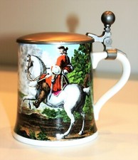 Porzellan zinndeckel - porzellan,,