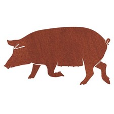 GARTENDEKORATION SCHWEIN AUS