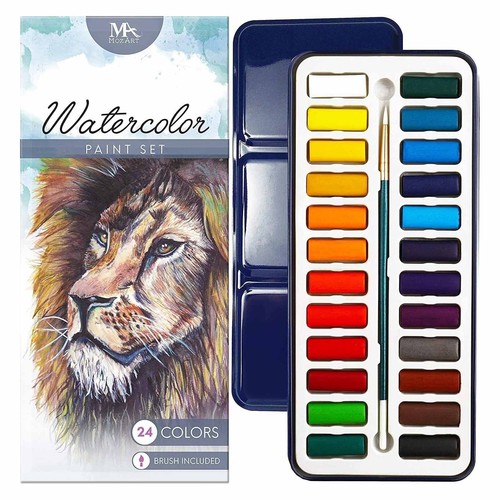 Aquarellfarben set farben - aquarellfarben-set, 24