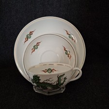 Dresdner Porzellanmalerei Freital Sammeltasse Gedeck / Ming Drache / 50er Jh.
