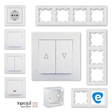 Jalousieschalter Markisenschalter o. Rahmen AP Aufputz UP Unterputz nach Wahl !