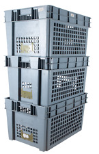 3 Stück Stapelbox UTZ Euro Transport Lager Kunststoff Stapel Box Kiste Behälter