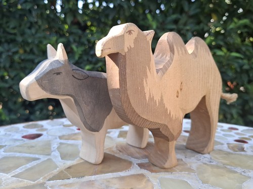 Ostheimer holzfiguren kuh - holzfiguren, &