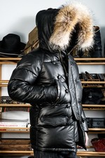 Retro Calfskin Leather Down