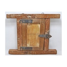 Antik Holz Klein Fenster Wand