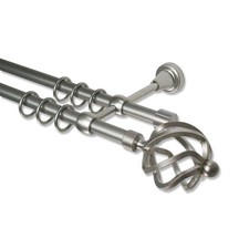 Landhaus Gardinenstangen Chrom