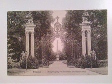 Potsdam. Haupteingang von Sansouci. Eisernes Gitter. AK.