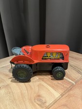 Alter vintage Blech Spielzeug Traktor, Japan, Friction Powered Farm Tractor