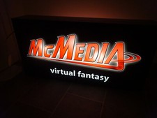 Mcmedia schild leuchtreklame playstation ps sega nintendo nes