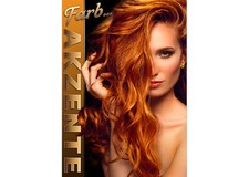 Aufkleber / Plakat / Poster Friseur "Farb-Akzente" Werbung versch. Din-Formate