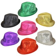 UNISEX PAILLETTEN FEDORA