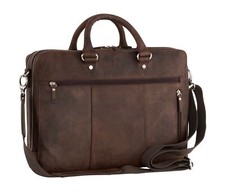 LEONHARD HEYDEN Salisbury Briefcase 2 Compartments Aktentasche Tasche Brown