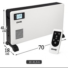 DMS EH-2300 Konvektor Heizkörper 2300 W mit Display und Fernbedienung