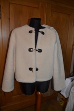 ZARA Felljacke Creme NEU! XL