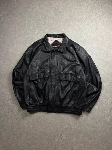 Vintage echtleder bomber - echtleder,