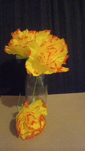 Krepp papier blumen - 20, x