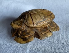 Dekofigur Skarabäus Speckstein geschnitzt ,