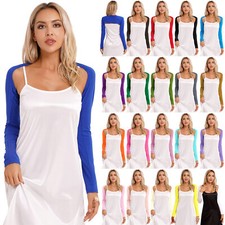 Frauen Cardigan Elegant Hemden Weich Schal Sport Bolero Schulterklappen Lässig