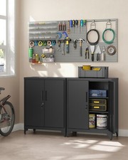 Aktenschrank Mehrzweckschrank Büroschrank 2 Türen Schrank abschließbar CMO013B01