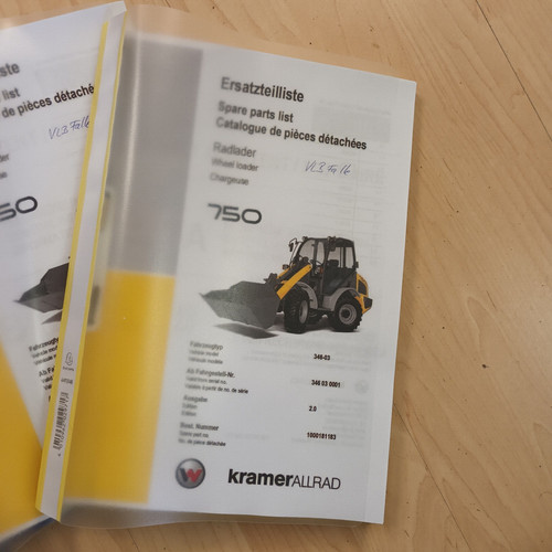 Kramer 750 ersatzteilliste - kramer,