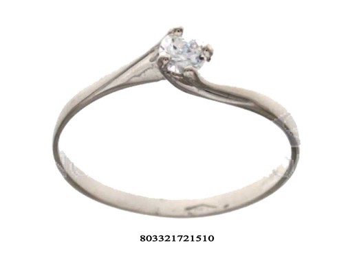 Ring weißgold solitär - ring,