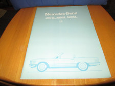 Mercedes-Benz SL W107 280SL 380SL 500SL Prospekt von 1984 Modelle 1985 neuwertig
