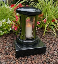 Edelstahl Grablampe  Sockel