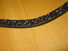 Sehr Wertvolles Stirnband braun Glitzer Full Kavalkade NEU