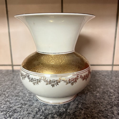 Prunkvase vase cremeweiß - vase,