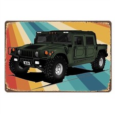 Hummer H1 Auto Metall Poster