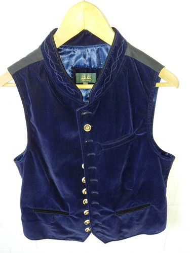 Trachtenweste herren blau - trachtenweste,