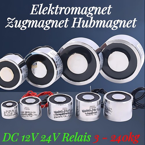 Elektromagnet 12v 24v - 12v,