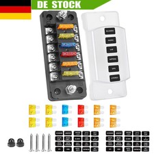 Auto KFZ LKW Boot Sicherungshalter Sicherungsdose Sicherungskasten 6fach 12V/24V