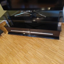 TV Glas Rack mit 2 Schubladen