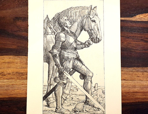 Heiliger georg mit pferd - heiliger,