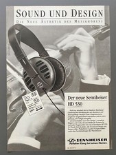 Sennheiser HD 530 Kopfhörer Sound & Design 1989 Vintage Ad Werbung Reklame
