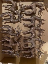 10 Hirsche Christbaumschmuck